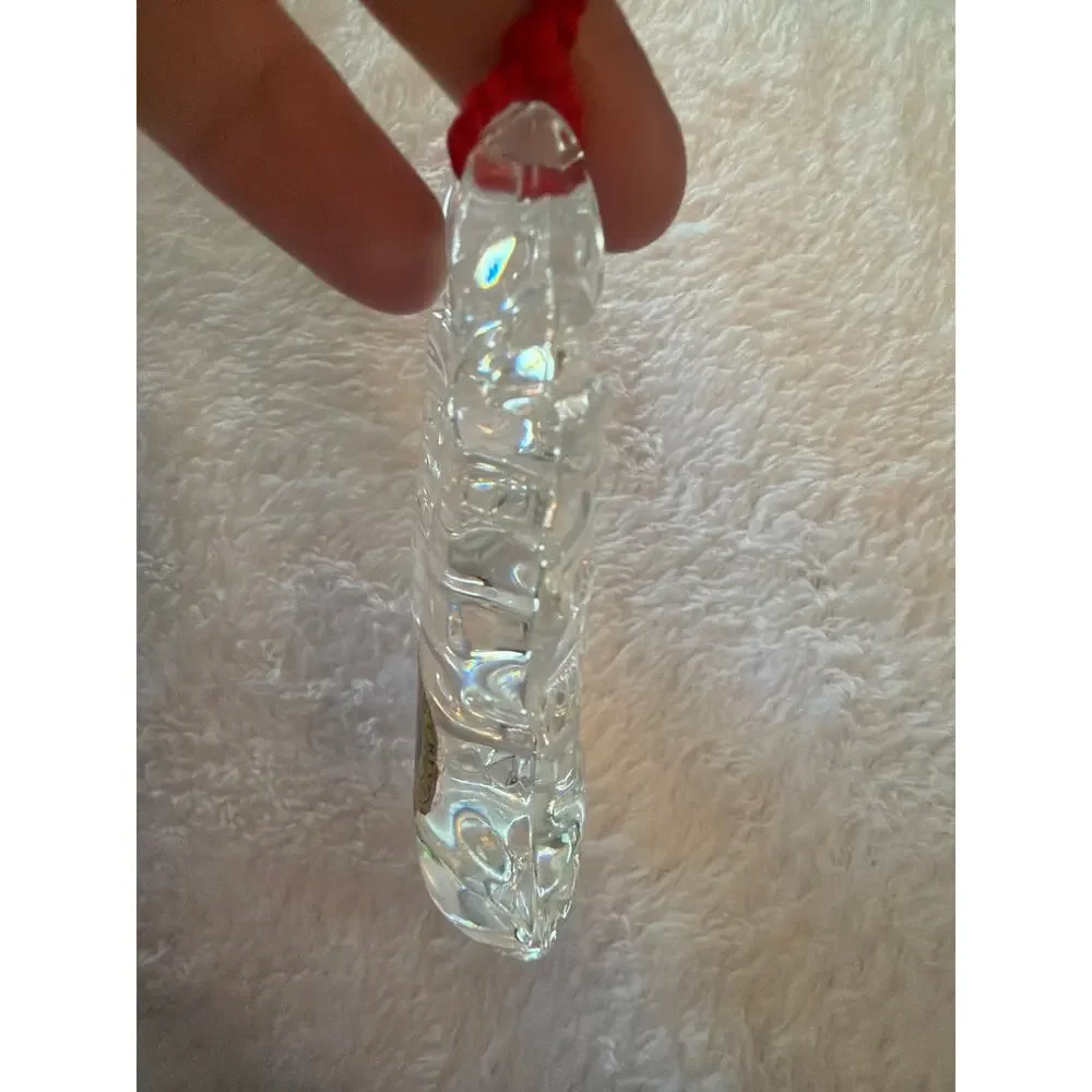 Waterford Crystal Our First Christmas Ornament 2001 Bells w/ Box Ireland MIB
